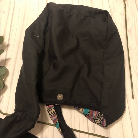 Boho Tribal Pouch Sling Tote Bag w Side Pockets. - Picture 7 of 7